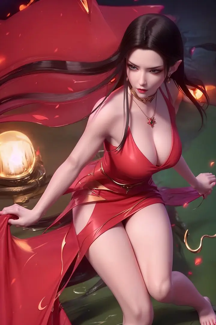 漫画《[AI绘画]国漫女主-阿七.蔷薇.高瑶.小舞.云曦.应天王后.美杜莎》第07话第53张图
