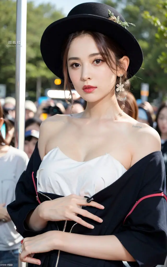 漫画《[AI绘画]真人写真.露出.巨乳.御姐》第03话第95张图
