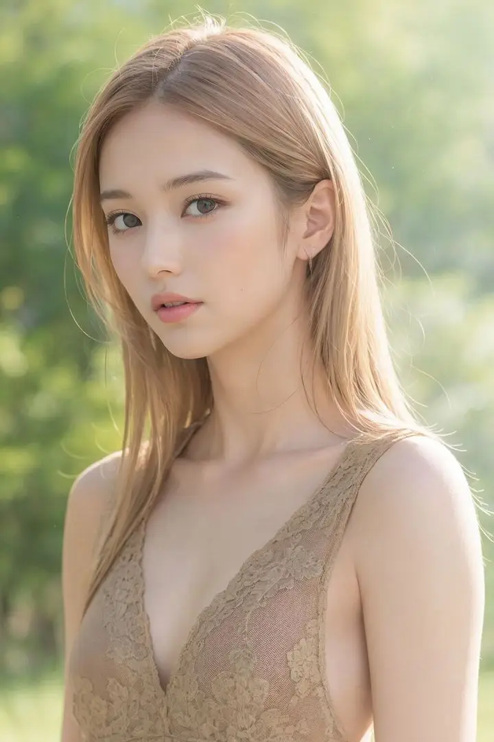 漫画《[AI绘画]真人写真.露出.巨乳.御姐》第01话第60张图