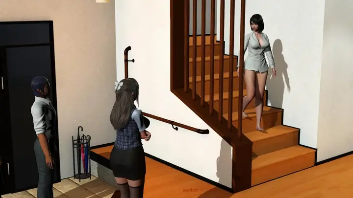 漫画《[3D]王石的女朋友以及阿姨和闺蜜》上集第9张图