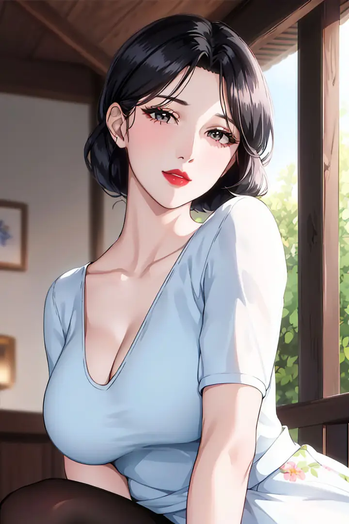 漫画《[AI绘画]美人母亲集成肉嫁高柳家》第01话第45张图