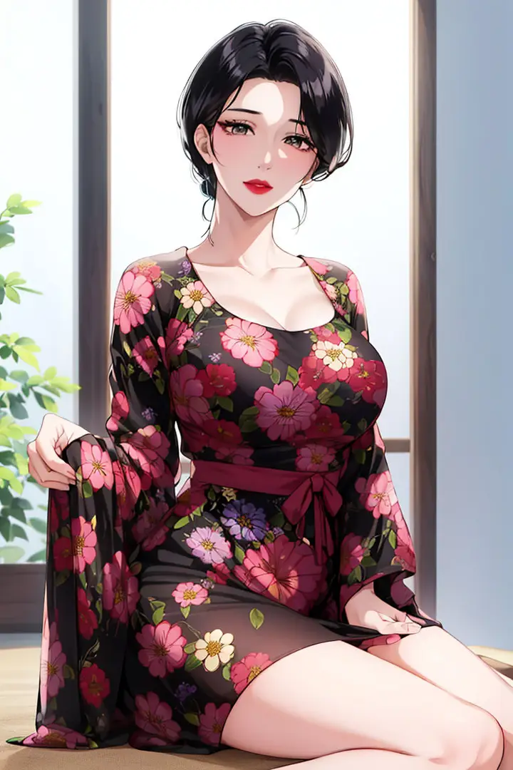 漫画《[AI绘画]美人母亲集成肉嫁高柳家》第01话第48张图