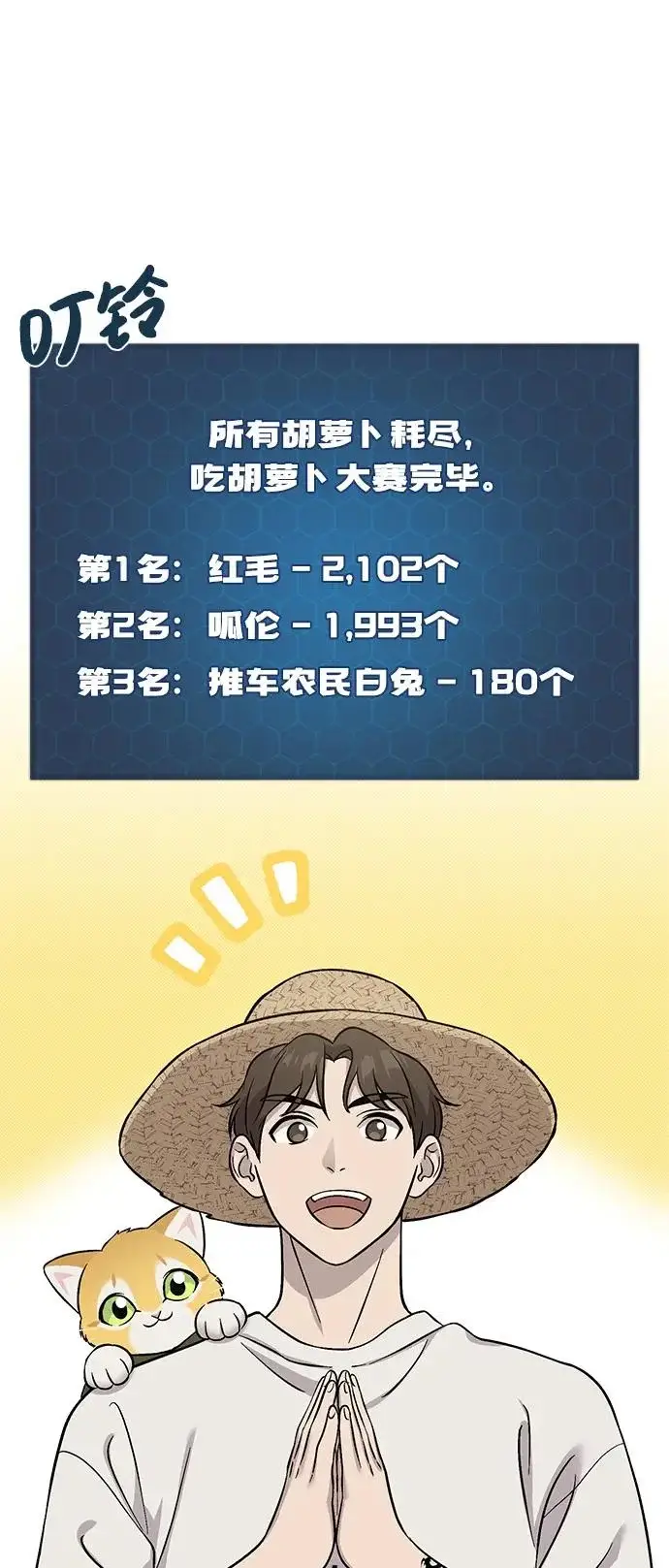 漫画《我独自在高塔种田》[第111话] 吃胡萝卜比赛第84张图
